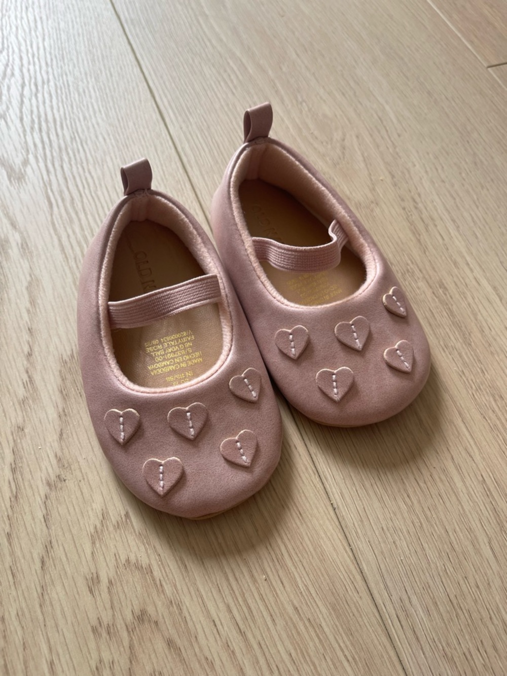 Girls Pink Heart Ballet Flats - Kids Shoes
